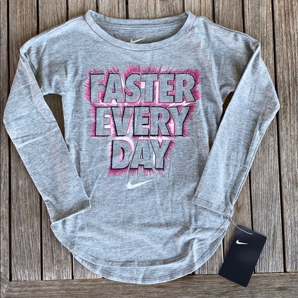 Nike Long Sleeve T-Shirt Faster Every Day NWT